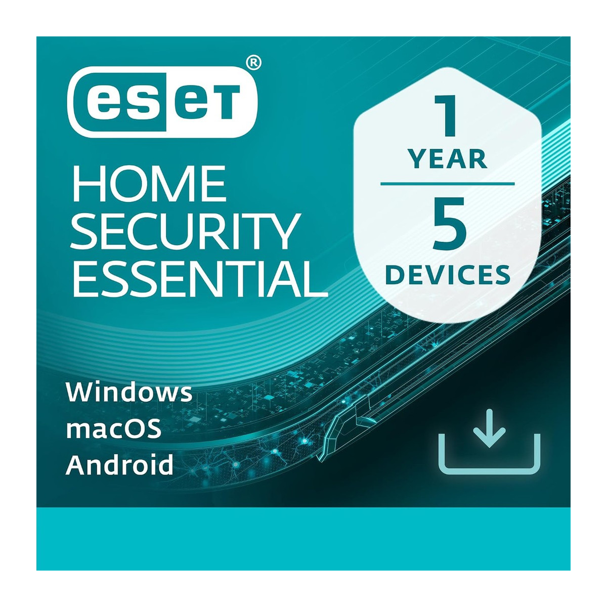 Antivirus ESET Home Security Essential 5 dispositivos 1 año licencia digital