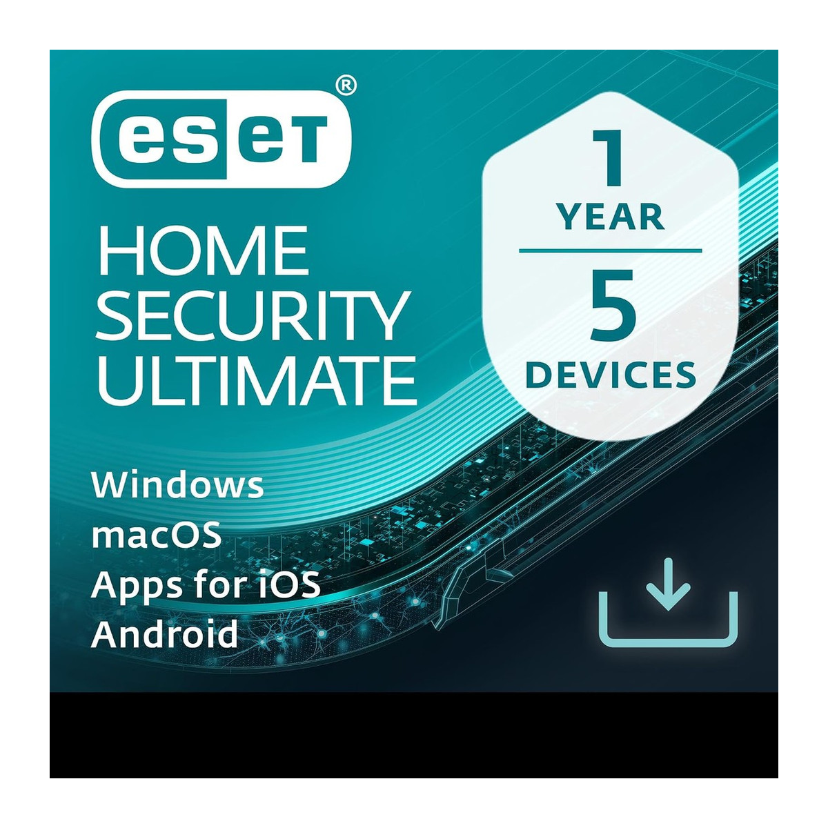 Antivirus ESET Home Security Ultimate 5 dispositivos 1 año licencia digital