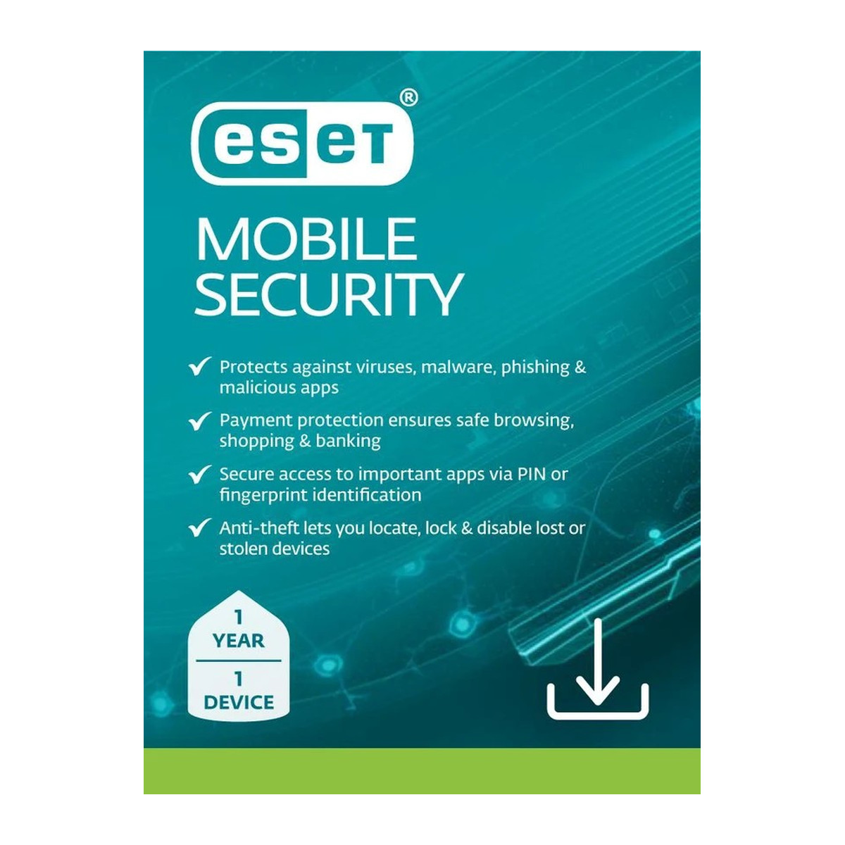 Seguridad móvil ESET Mobile Security Android 1 dispositivo 1 año