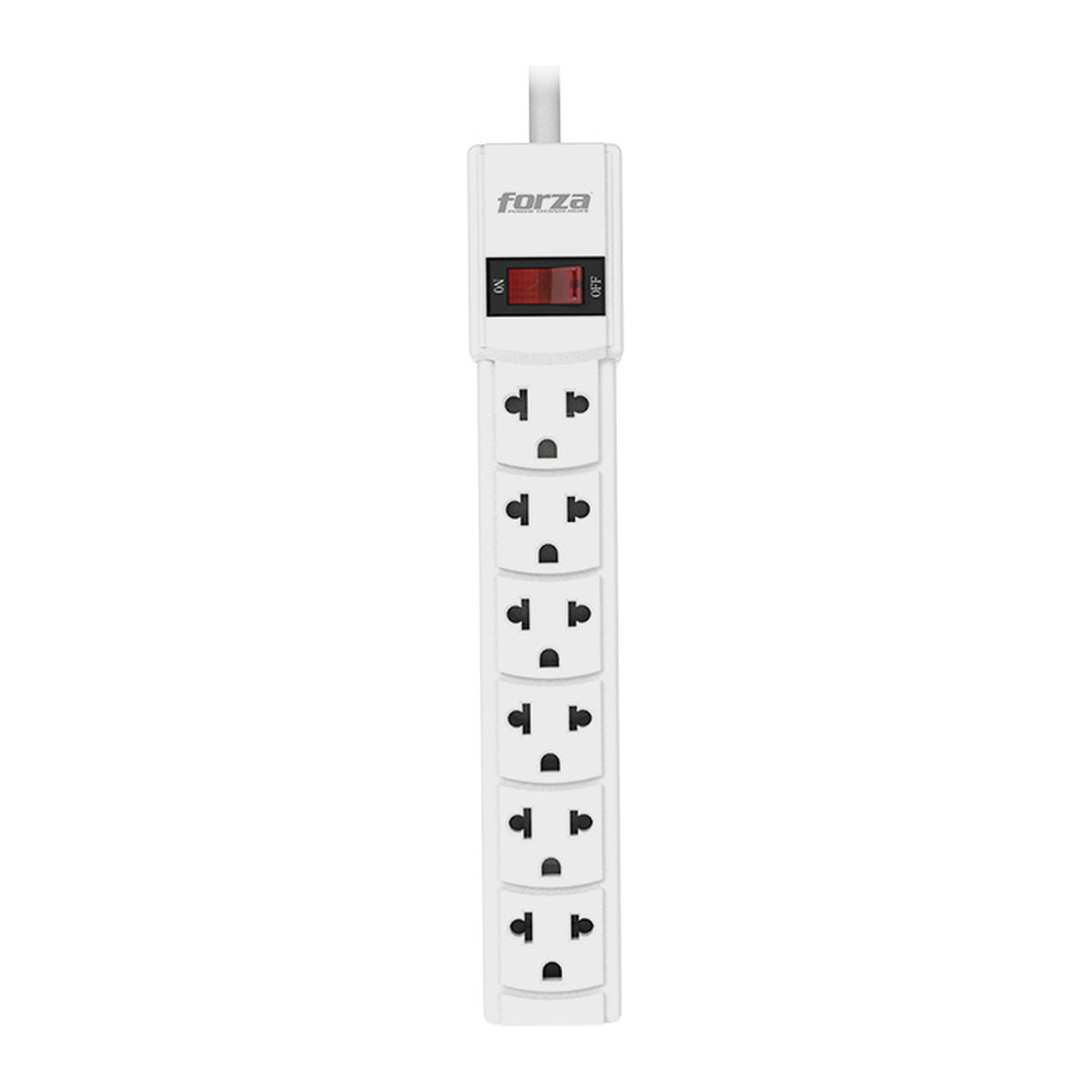 Regleta Forza PS-001W 6 tomas Blanco