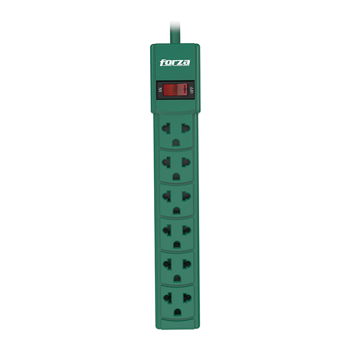 Regleta Forza PS-001G 6 tomas Verde