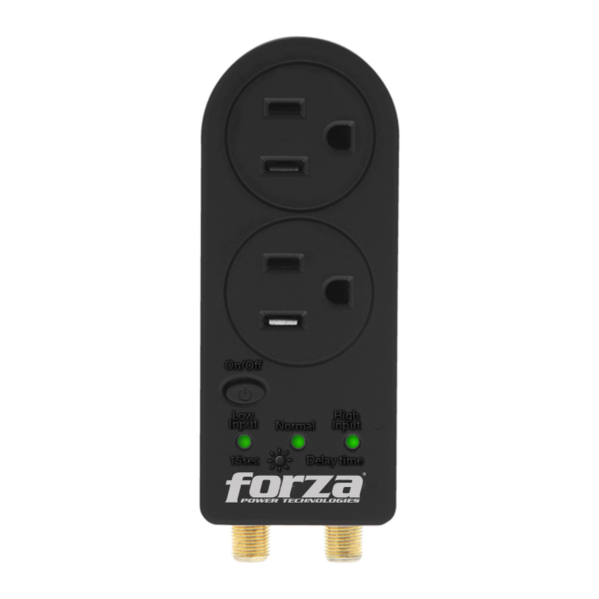 Protector de voltaje Forza FVP-0200C 1400 J 2 tomas