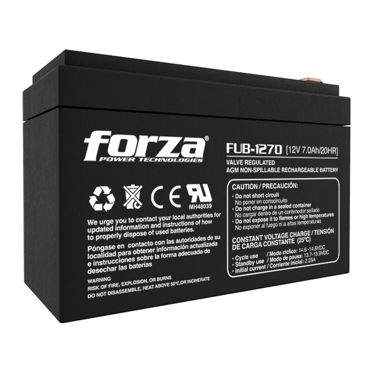 Batería Forza FUB-1270 12V 7Ah