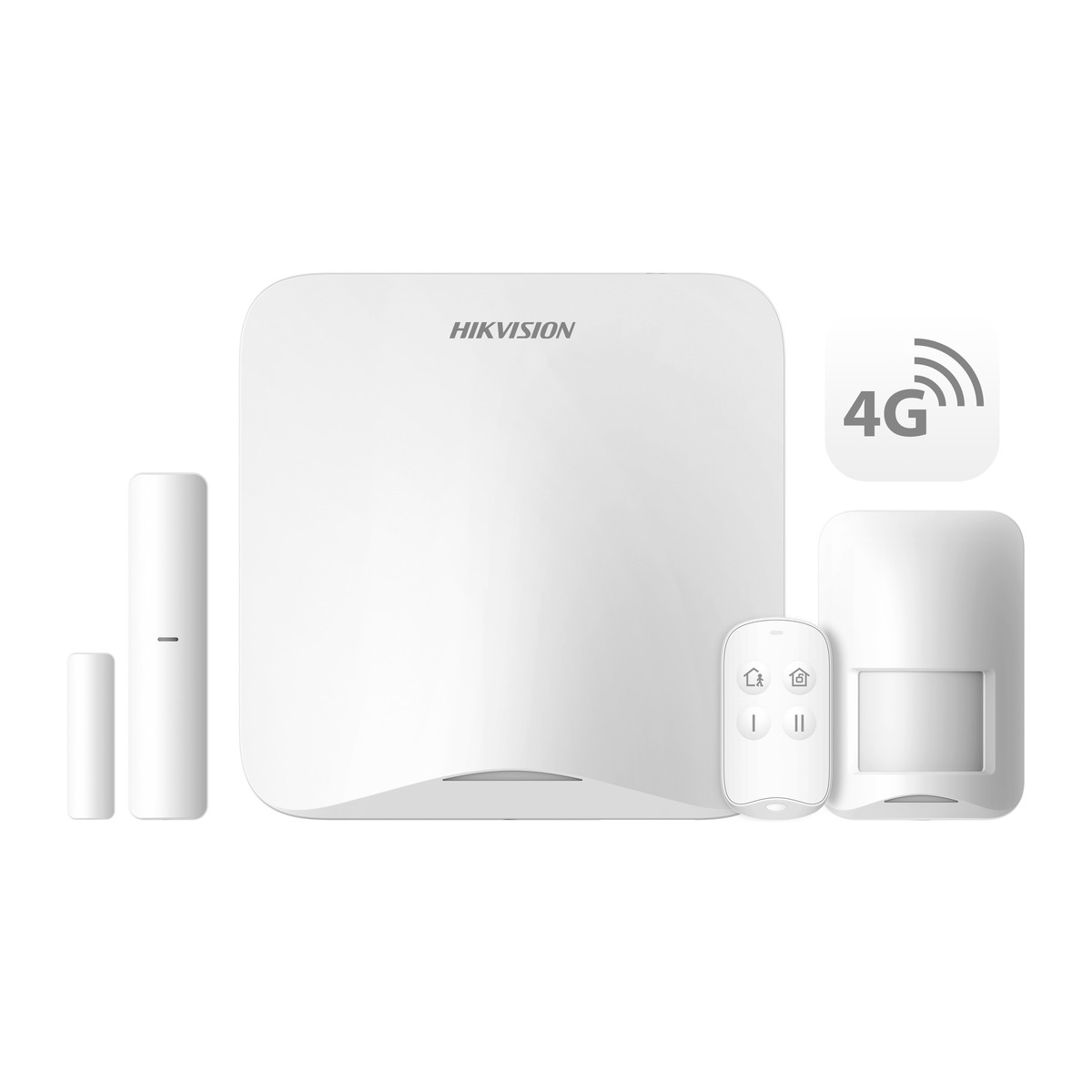 Kit de alarma inalámbrica Hikvision AX Home DS-PA201PS-Kit-16WB/A-LA con Wi-Fi y 4G