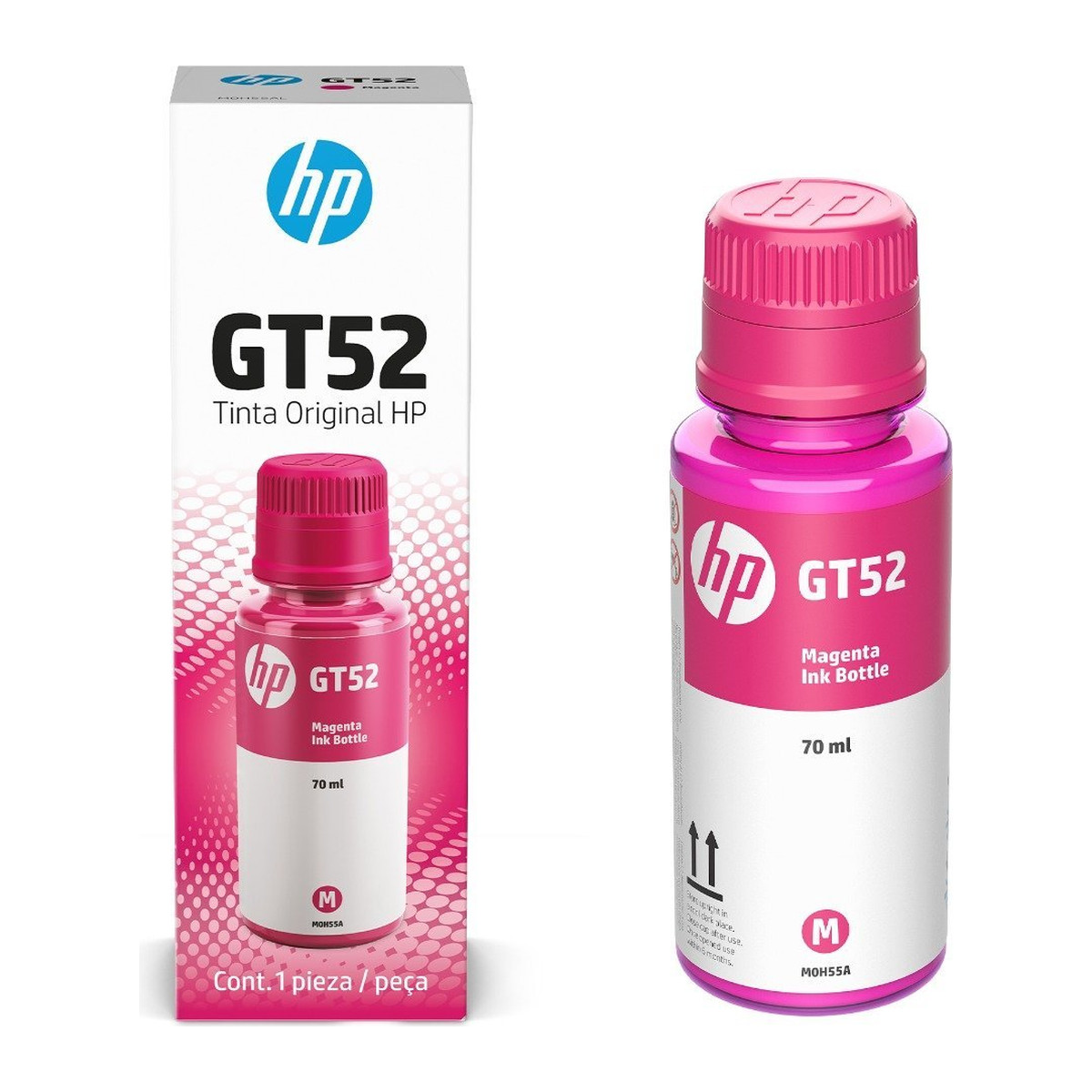 Botella de tinta HP GT52 Magenta