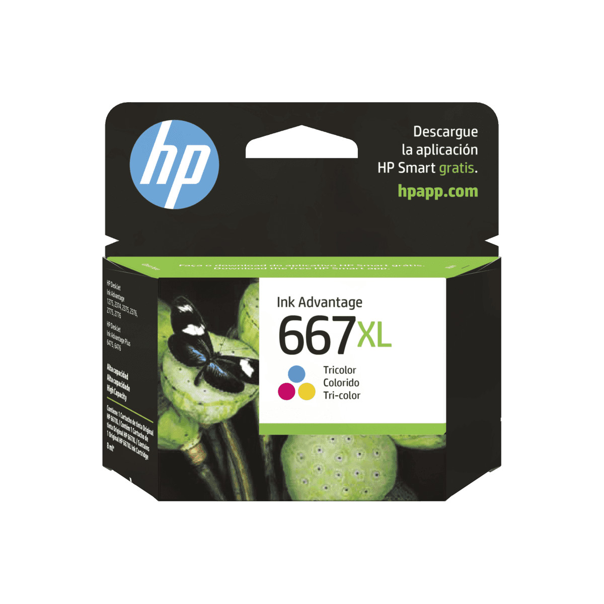 Cartucho de tinta HP 667XL Tricolor