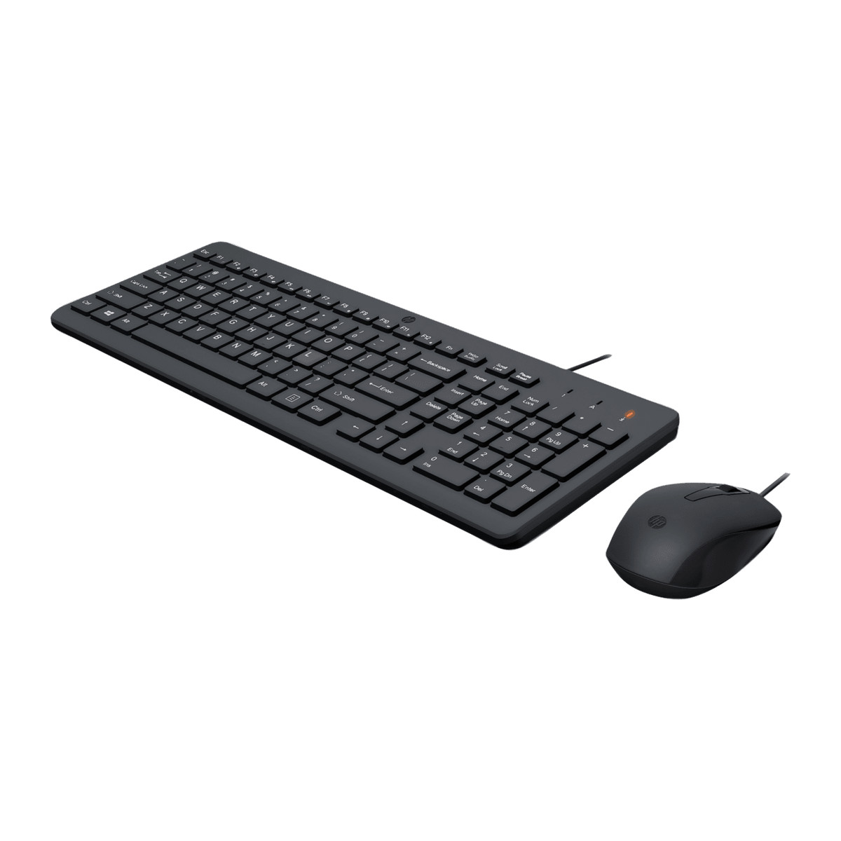 Teclado y mouse con cable HP 150 Negro