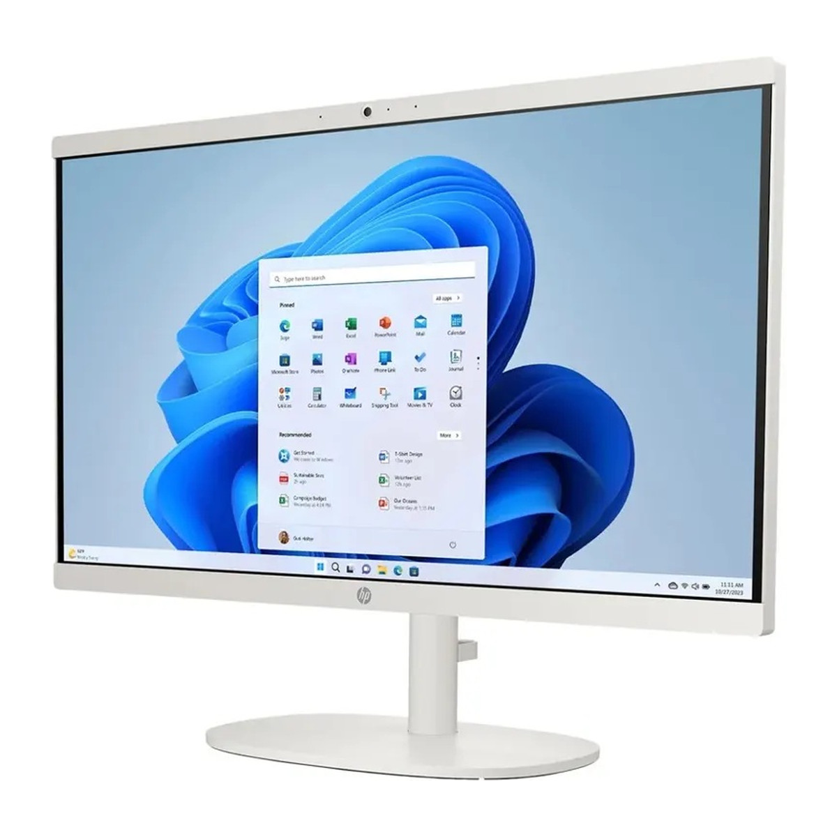 Computadora todo en uno HP 22-dg0023w 21.45" Intel N200 8 GB 128 GB UFS Blanco