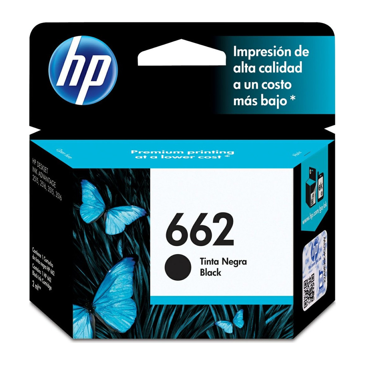 Cartuchos de tinta HP 662 Negro