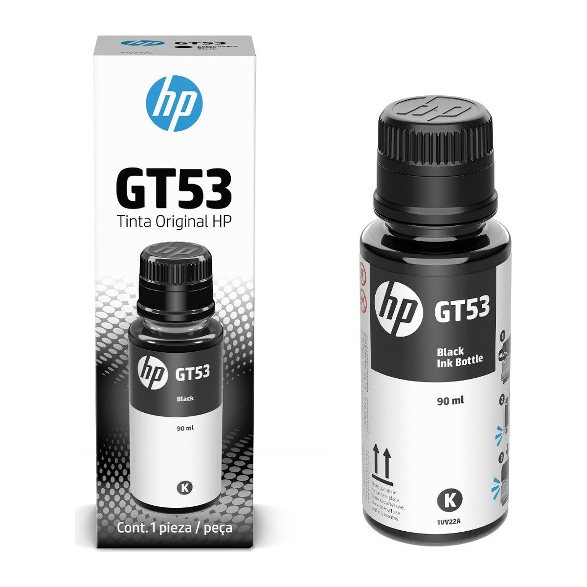 Botella de tinta HP GT53 Negro 90 ml