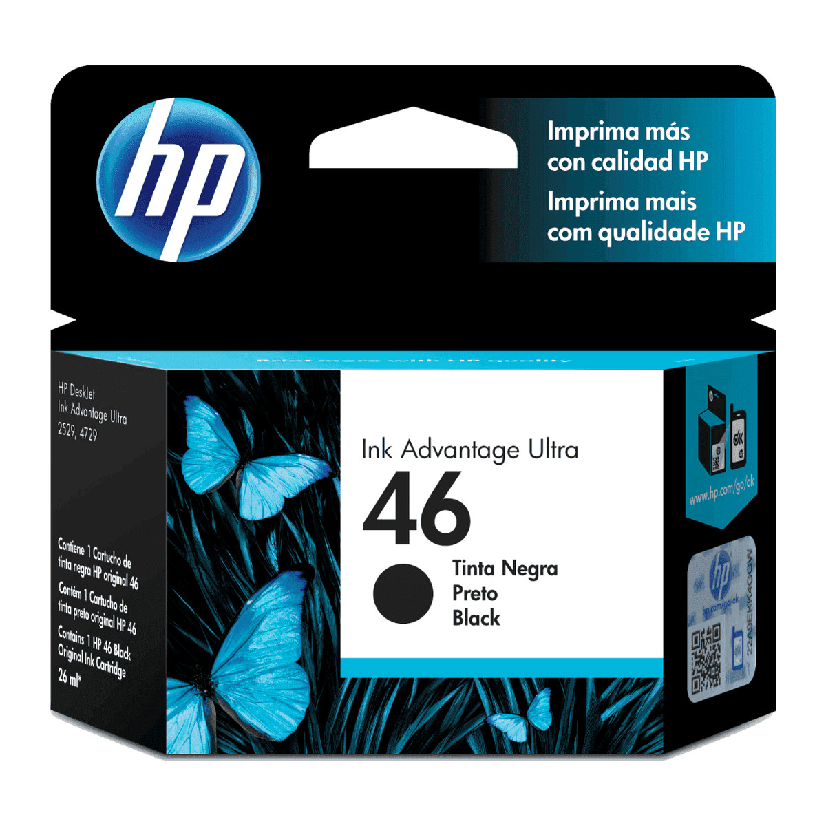 Cartucho de tinta HP 46 Negro