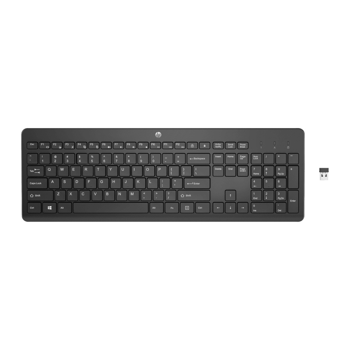 Teclado inalámbrico HP 3L1E7AA#ABM Negro