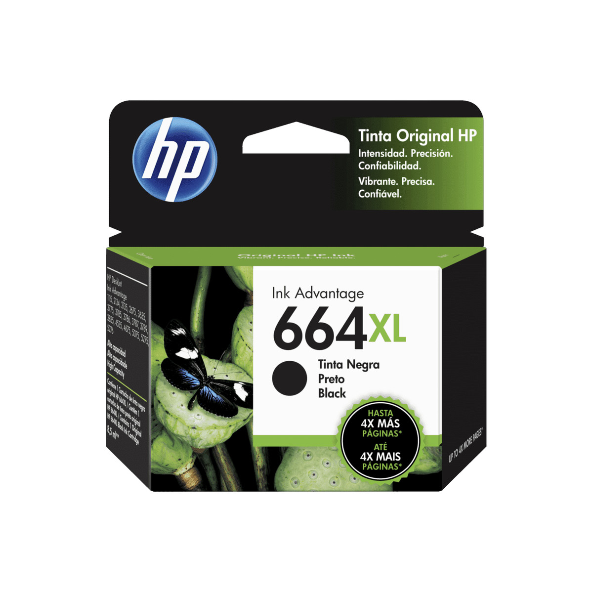 Cartucho de tinta HP 664XL Negro
