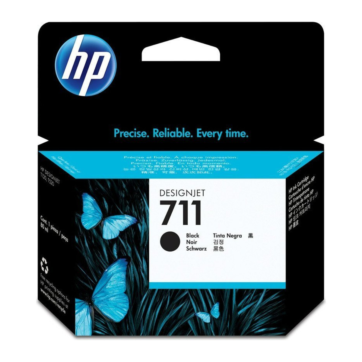 Cartucho de tinta HP DesignJet 711 80ml Negro