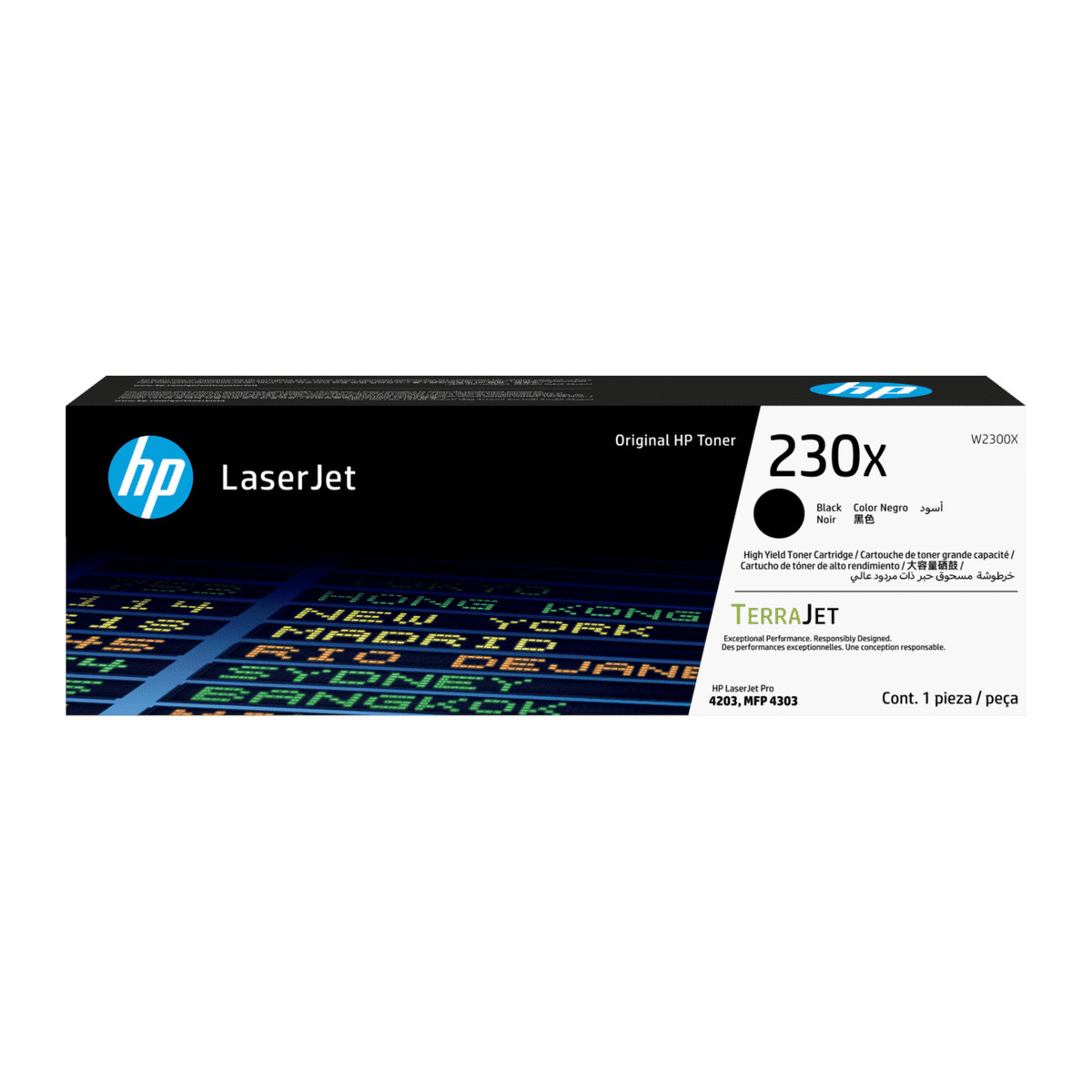 Tóner HP W2300X Negro