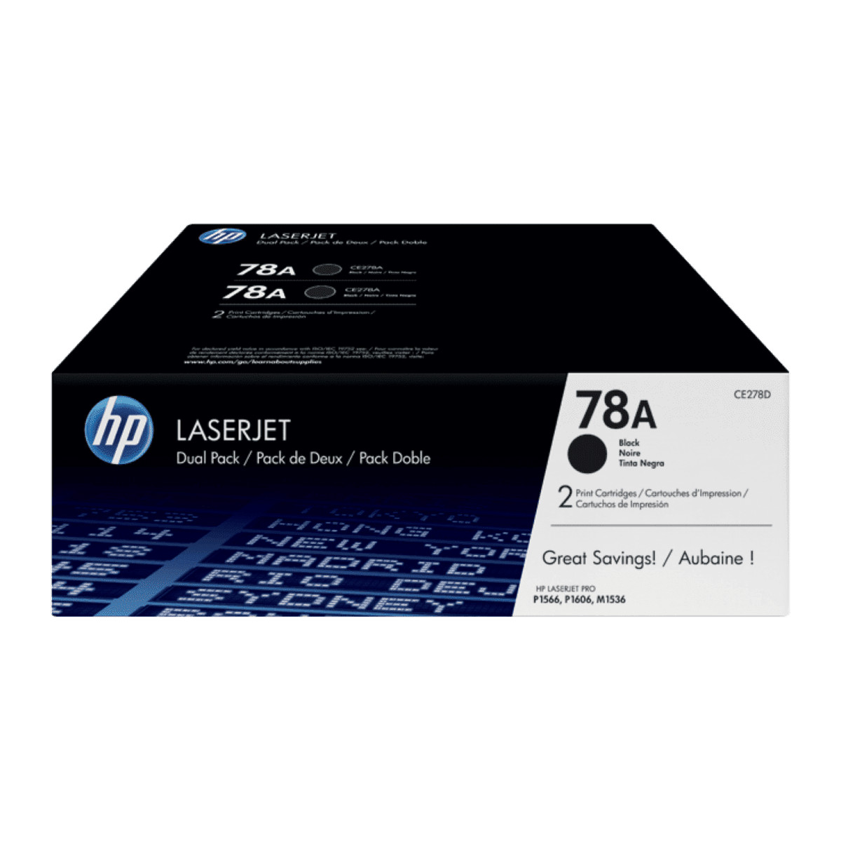 Tóner HP LaserJet 78A 2 cartuchos Negro