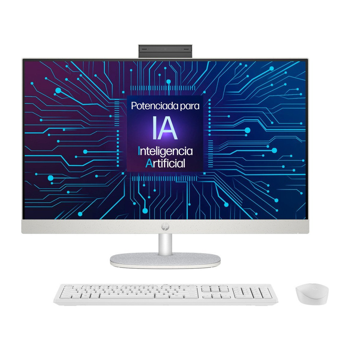 All-in-One HP AI 27-ct2271la 27" táctil AMD Ryzen AI 7 350 16GB RAM 512GB SSD Blanco