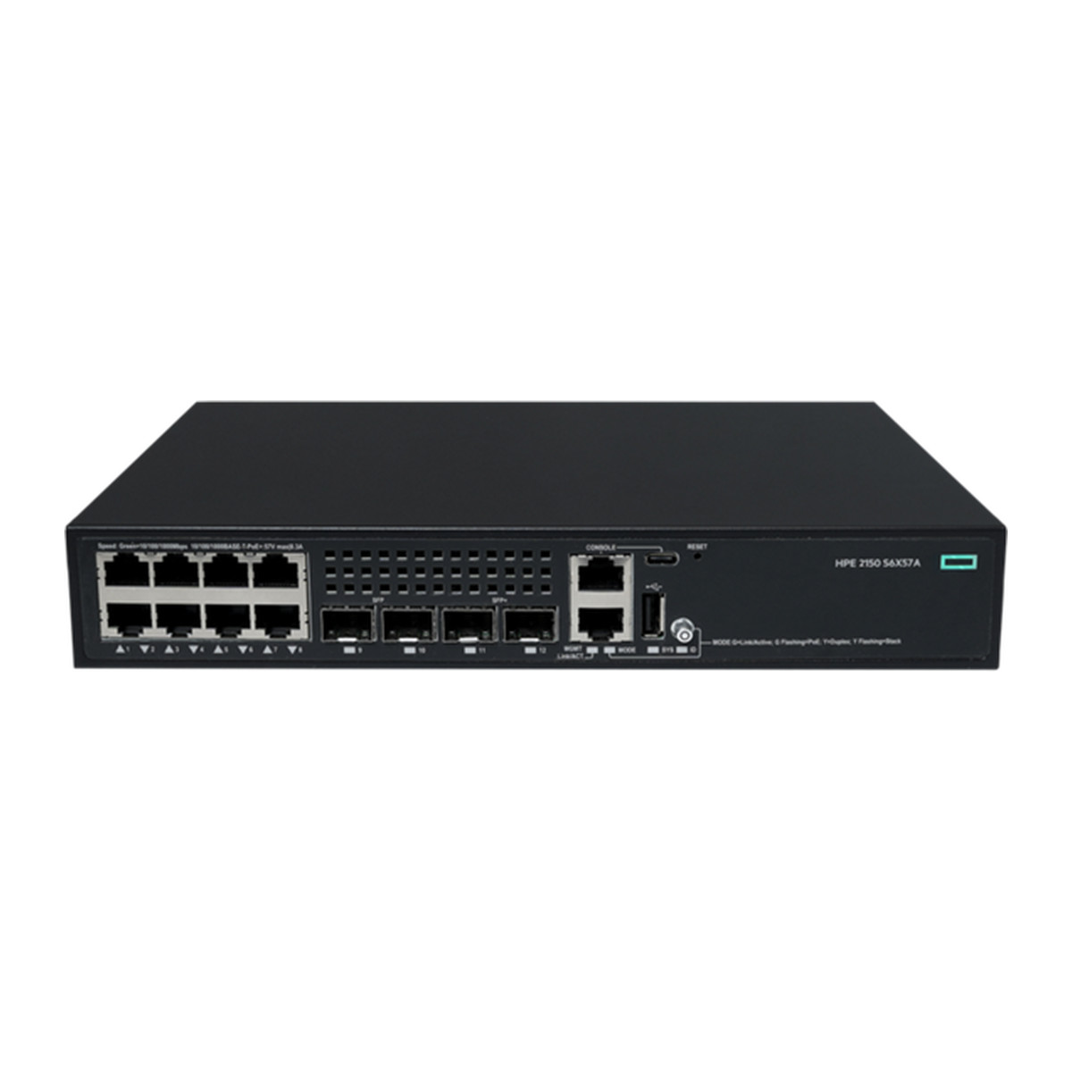 Switch HPE Networking CW 2150 8 puertos PoE+ 2 SFP 2 SFP+ 125 W