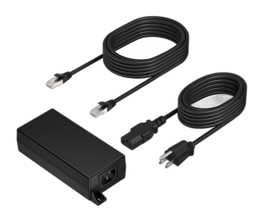 HP Poly PoE++ 65W 2.5G Adapter with 3.66m CAT6A Cable and Power Cord Negro
