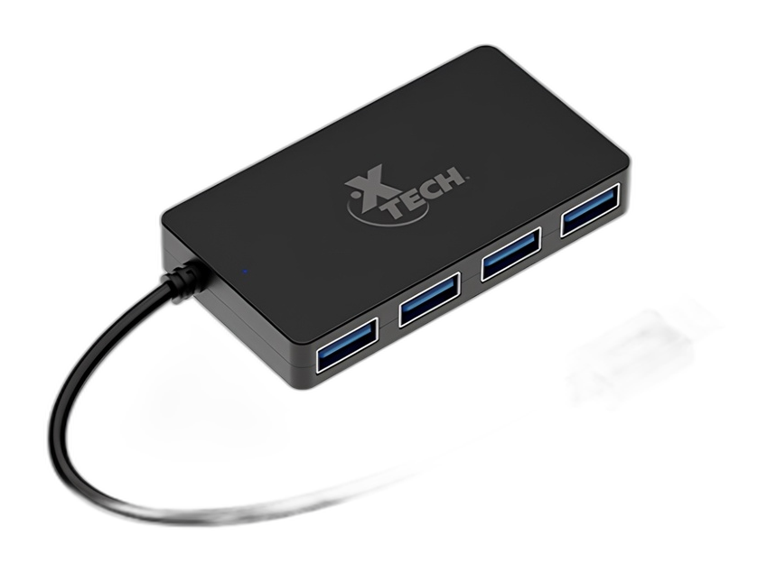 Xtech - Hub - 4 puertos - USB 3.0 XTC-391