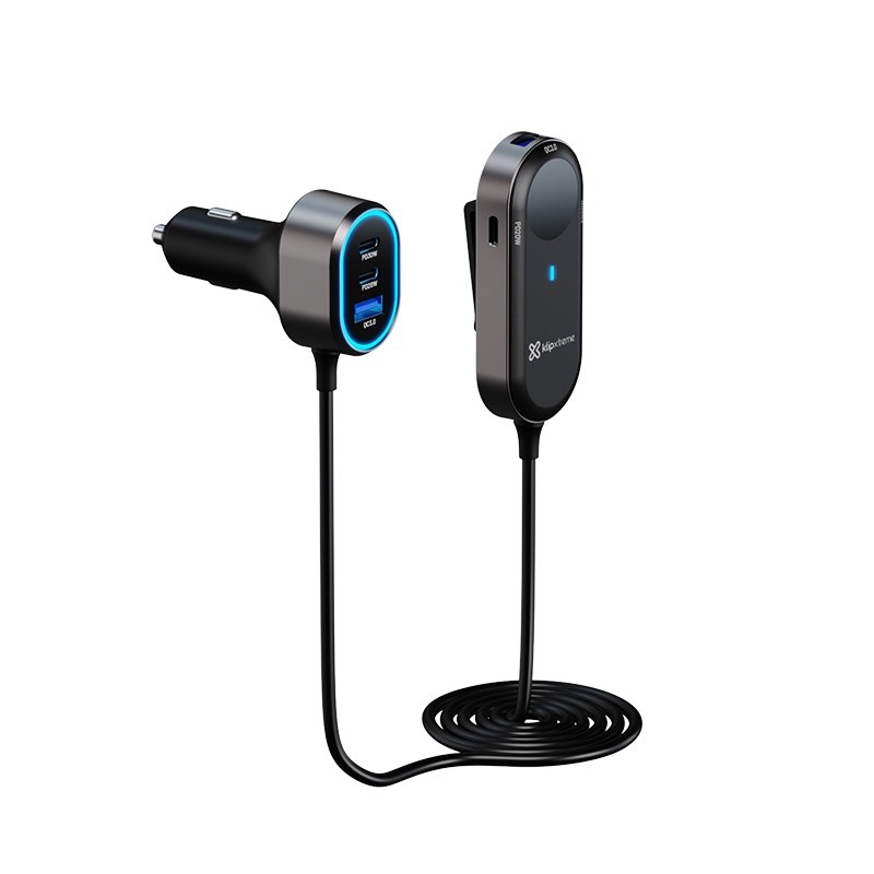 Adaptador de coche Klip Xtreme KCC-100 100W para teléfono y tableta