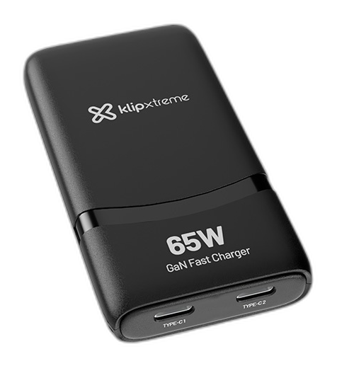 Power converter / charger Klip Xtreme 65 Watt 2 x 24 pin USB-C Wall