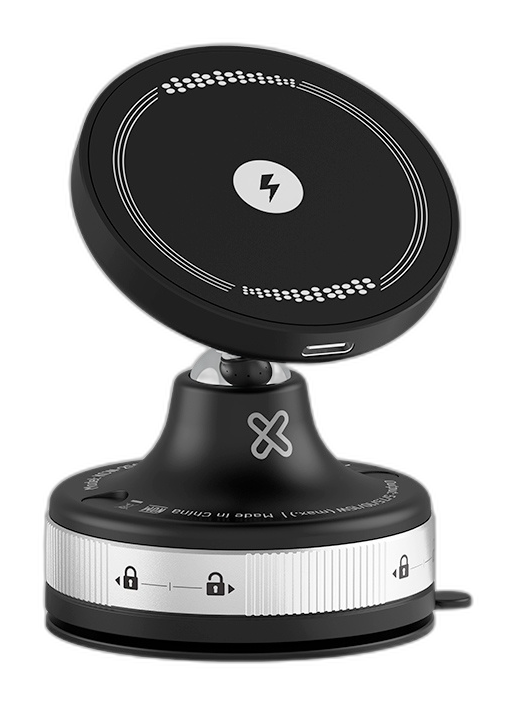 Car wireless charging holder Klip Xtreme 15 Watt 24 pin USB-C Wireless