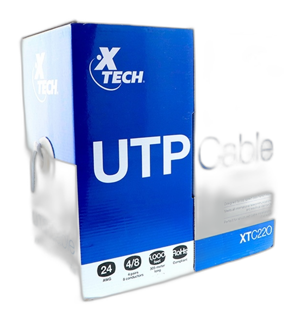Cable Xtech RJ-45 a RJ-45 305m UTP