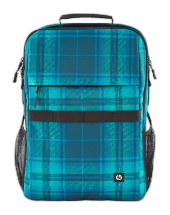 HP Mochila Campus XL con patrón de cuadros de tartán