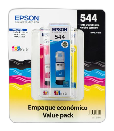 Epson C13T544520-3P recambio de tinta para impresora Original