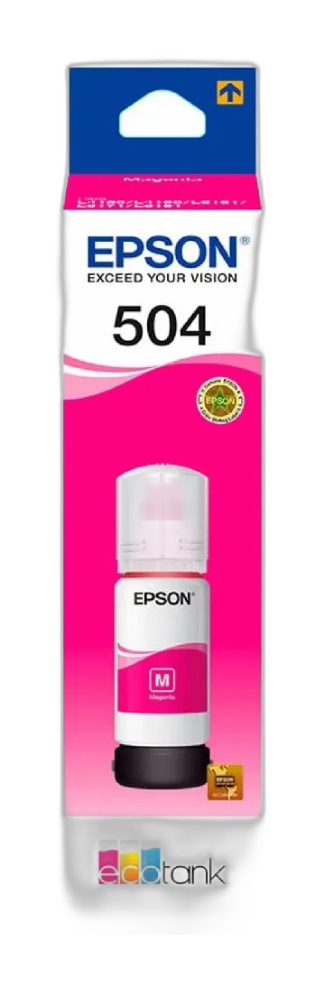 Epson 504 - 70 ml - magenta - original - recarga de tinta - para EcoTank L4150, L4260, L6161, L6171, L6191, L6270