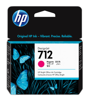 HP Cartucho de Tinta DesignJet 712 magenta de 29 ml