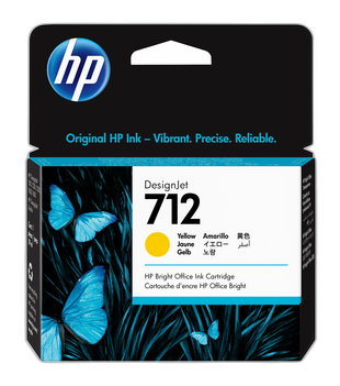 HP Cartucho de Tinta DesignJet 712 amarillo de 29 ml