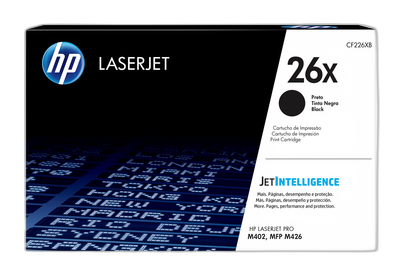 HP Cartucho de tóner original LaserJet 26X de alta capacidad negro