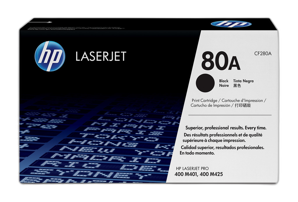 HP Cartucho de tóner original LaserJet 80A negro