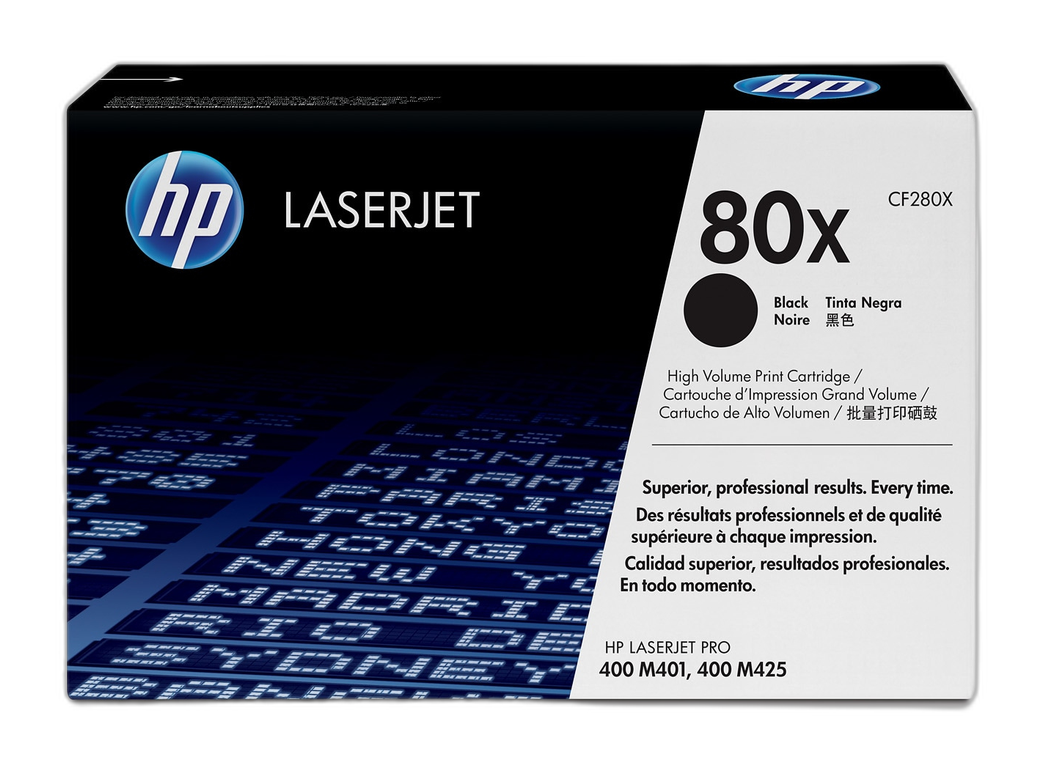 HP Cartucho de tóner original LaserJet 80X de alta capacidad negro