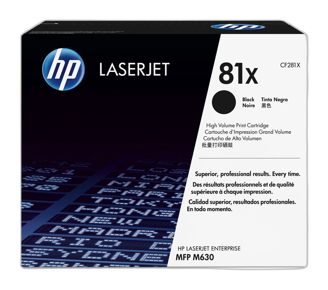 HP Cartucho de tóner original LaserJet 81X de alta capacidad negro