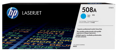 HP Cartucho de tóner original LaserJet 508A cian