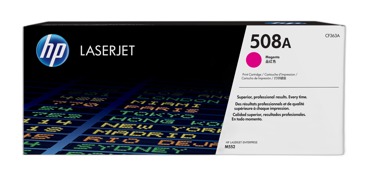 HP Cartucho de tóner original LaserJet 508A magenta
