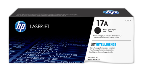 HP Cartucho de tóner Original LaserJet 17A negro