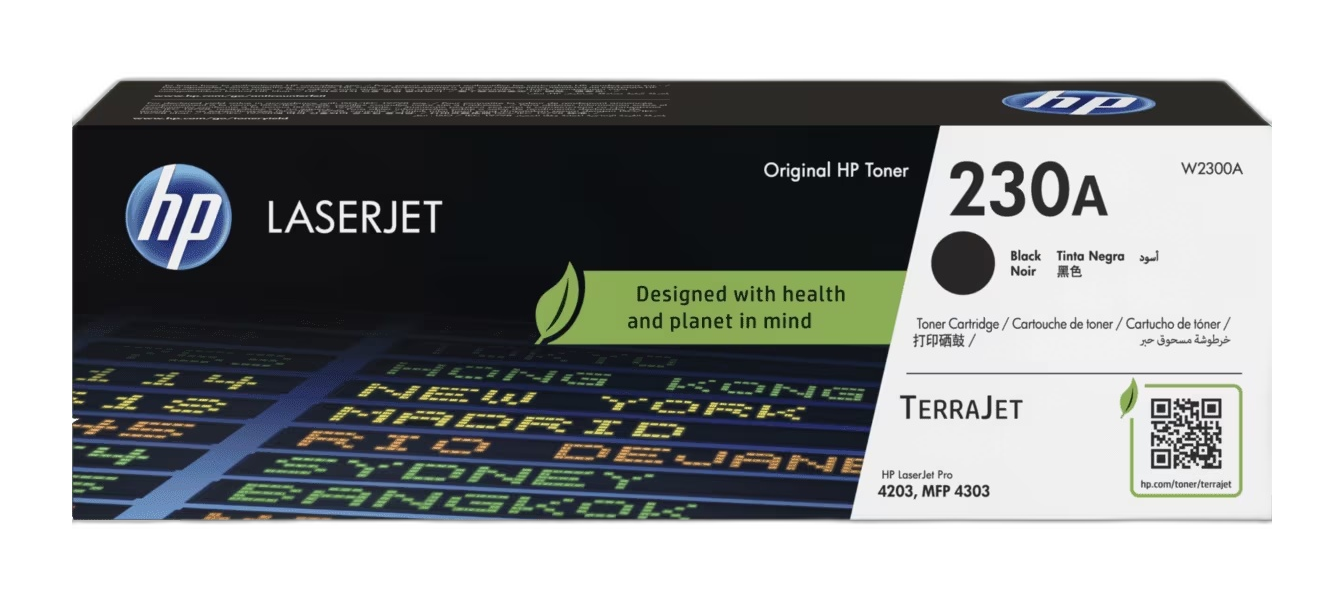 HP 230A - Negro - original - LaserJet - cartucho de tóner (W2300A) - para Color LaserJet Pro 4201, 4203, MFP 4301, MFP 4303