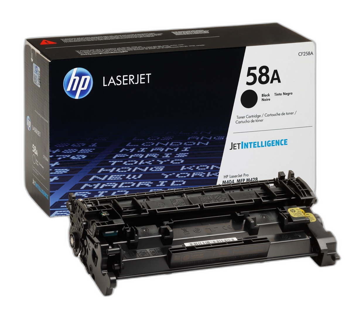 HP 58A - Negro - original - LaserJet - cartucho de tóner (CF258A) - para LaserJet Pro M404dn, M404dw, M404n, M428fdw, MFP M428dw, MFP M428fdn, MFP M428fdw