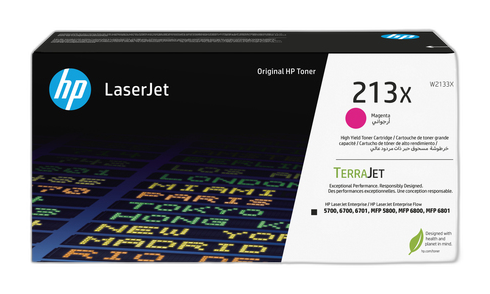 HP Cartucho de tóner Original LaserJet 213X de alto rendimiento magenta