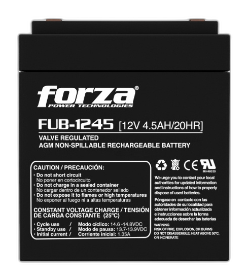 Forza FUB-1245 - Batería - 12 V - 4.5 Ah