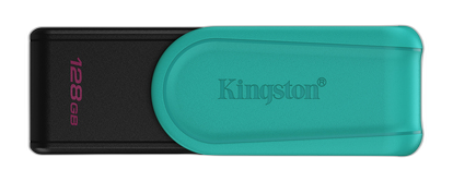 Kingston Technology DataTraveler 128GB Portable USB 3.2 Gen 1 Exodia S (Black/Turquoise)
