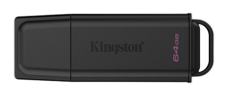 Kingston Technology DataTraveler 64GB Portátil USB 3.2 Gen 1 Exodia Negro