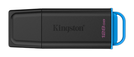 Kingston Technology DataTraveler 128GB Portátil USB 3.2 Gen 1 Exodia Negro + Azul