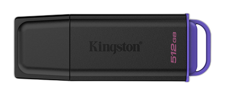 Kingston Technology DataTraveler 512GB Portátil USB 3.2 Gen 1 Exodia Negro + Violeta