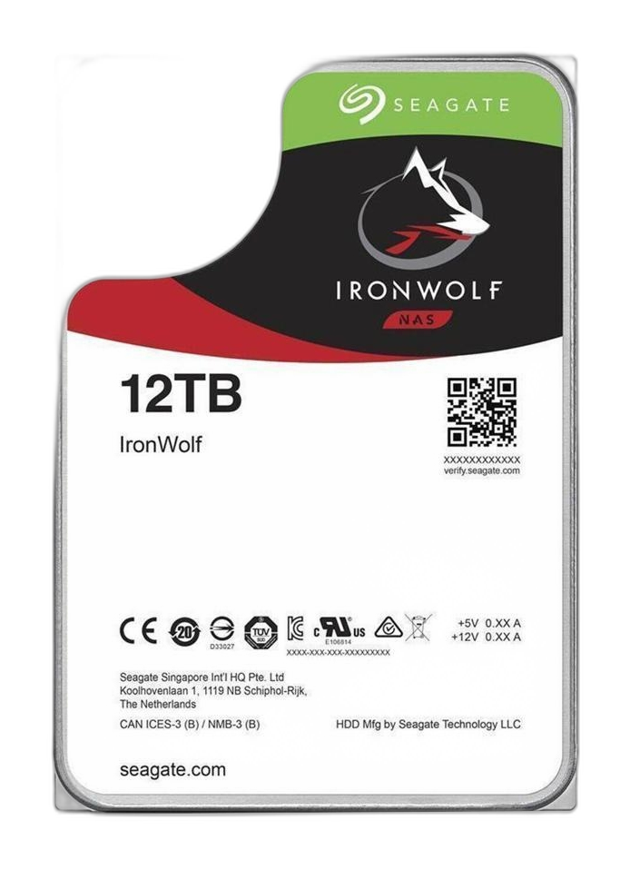 Seagate NAS HDD IronWolf disco duro interno 12 TB 7200 RPM 256 MB 3.5" Serial ATA III
