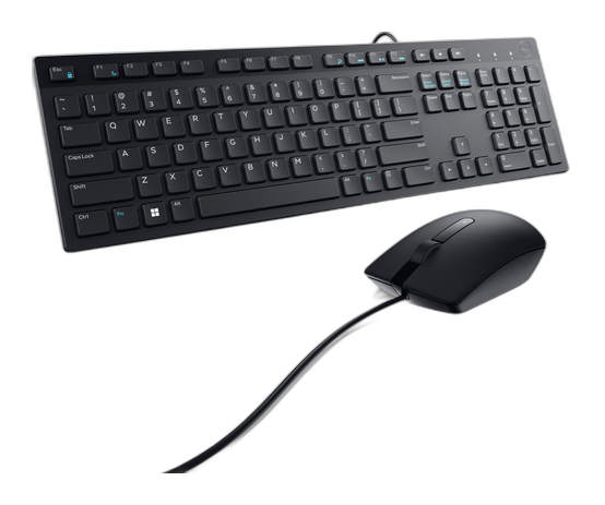Teclado Dell KM300C inalámbrico negro con ratón